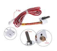 Kit d'extrémité chaude DIY, buse de 0,4 mm, gorge d'extrudeuse M6 de 30 mm, chauffage 12 V 40 W, thermistance NTC 3950 et bloc chauffant en aluminium pour remplacement d'imprimante 3D RapRep i3 Anet A