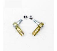 Kit d'extrémité de biellette de Direction, 1 Paire de rotule M8-M8 M10-M10, Compatible avec ATV électrique, 50CC Go Kart Karting Buggy Bike(White)