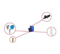 Kit d'extrudeuse compatible avec les imprimantes 3D Artillery Sidewinder X1 et Genius - Ensemble de buses volcaniques avec buses de 0,2 à 1,2 mm Bloc en aluminium Manchon en