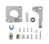 Kit d'extrudeuse en aluminium compatible avec la série d'impression 3D avec construction en métal renforcé et boulons réglables pour un contrôle précis du filament (gris)