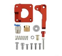 Kit d'extrudeuse en aluminium pour 3/3 Pro - Entraînement à filament métallique amélioré avec pression réglable, acier robuste (rouge)