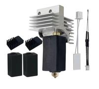 Kit d'extrudeuse en céramique pour Elegoo Centauri Carbon, 0,4 mm pour Centauri Carbon Print Head Extruder Hot End Dissipateur de chaleur Buses en laiton avec 3 couvercles en silicone et 2 brosses de