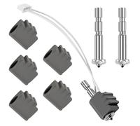 Kit d'extrudeuse pour imprimante 3D Hotend - Kit Hot End assemblé de rechange avec thermistance, bloc chauffant, buse en acier trempé et couvercle en silicone pour Anycubic Kobra 3 Max/Kobra 3 Max