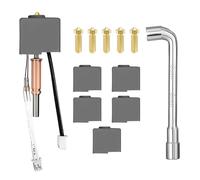 Kit d'extrusion de tête d'impression pour imprimante 3D, Kit d'extrémité chaude assemblé de remplacement avec thermistance, buse en laiton et couvercle en silicone pour Anycubic Kobra 3/Kobra 3 Combo