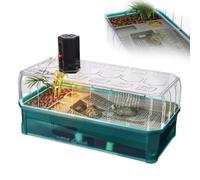 Kit d'habitat pour réservoir de Tortues Aquatiques, amélioration de l'interaction avec visualisation à 360°, Filtration Autonome, Zone créative DIY, avec Filtre, Ampoule chauffante, Pierre végétale