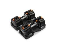 Haltères réglables NordicTrack - Noir - 25kg - Tout le corps - Plateau de rangement ajusté inclus