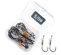 Kit D'hameçons De À Crevettes - Accessoires De en Métal Robuste avec Construction Durable Résistante À La, Adaptés Techniques De en Drop, Jerk Et Générales dans Diverse
