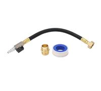 Kit d'hivernage pour camping-car, prise à connexion rapide à un tuyau d'arrosage de 3/4 po, raccord de robinet pour camping-car, bateau, camping-car, remorque de voyage, métal (Noire)