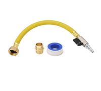 Kit d'hivernage pour camping-car, prise à connexion rapide à un tuyau d'arrosage de 3/4 po, raccord de robinet pour camping-car, bateau, camping-car, remorque de voyage, métal (Jaune)