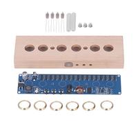 Kit d'horloge à Tube Nix DIY, Affichage Multicolore 12/24 Heures, 14 Tubes Lumineux, kit d'assemblage pour Alimentation 12 V CC 1 A, Alliage, Facile à Assembler