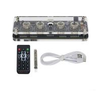 Kit d'horloge de bureau numérique avec télécommande, rétroéclairage LED pour tubes IN-8 Nixie