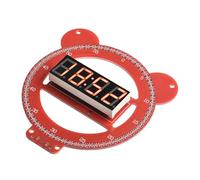 Kit d'horloge électronique à monter soi-même, alarme numérique LED avec affichage de la date, de l'heure, de la température, des rapports vocaux et un contrôle sonore réglable (bleu)