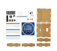Kit d'horloge électronique pour bricolage, kit d'entraînement de soudure avec affichage numérique, tension de fonctionnement 5 V, options rouge/bleu/vert, projet d'assemblage de circuits imprimés