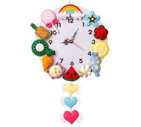 Kit d'horloge murale amusante pour faire participer votre enfant dans un projet créatif et sûr (fruits)