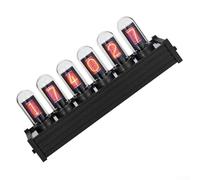 Kit d'horloge numérique à tube IPS - Tableau d'affichage de style Nixie avec base LED RVB, écrans IPS 17:9 (135 × 240), contrôle USB PC, pour Raspberry Pi/Arduino - Boîtier en alliage d'aluminium