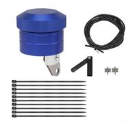 Kit d'huile de lubrificateur de chaîne pour motos - Système de lubrification en alliage d'aluminium - Pièce de rechange directe - Convient à tous les vélos à chaîne d'entraînement (bleu)
