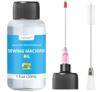 Kit d'huile et de nettoyage pour machine à coudre fine 30 ml, comprend un applicateur d'aiguille et une brosse à double extrémité, huile minérale et lubrifiant pour machine à coudre domestique et