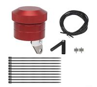 Kit d'huile lubrificateur de chaîne fiable pour motos - Remplacement simple pour tous les systèmes d'entraînement à chaîne (rouge)