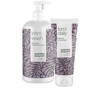 Kit d'hygiène intime 2 pièces pour femme | Lotion de nettoyage 500 ml & gel vaginal 100 ml | Conçu pour lutter contre les démangeaisons, la sécheresse & les odeurs indésirables dans la zone intime