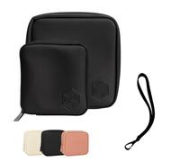 Kit d'Hygiène Intime PINKPROTECT - Sac Élégant à Double Compartiment en Cuir Végan avec Mini-Pochette & Coffret Cadeau. Organisation Discrète pour Femmes, Voyage, Maternité, Santé & Bien-être