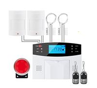 Kit di Alarme pour Maison sans Fil, G2B GSM Home curseur de sécurité du système d'alarme de sécurité Soutien du langage vocal Interphone(G2B Bundle C)