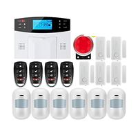 Kit di Alarme pour Maison sans Fil, G2B GSM Home curseur de sécurité du système d'alarme de sécurité Soutien du langage vocal Interphone(G2B Bundle L)