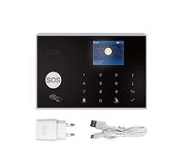 Kit di Alarme pour Maison sans Fil, G30 Tuya WiFi Système de sécurité d'alarme GSM Kit de mouvement du détecteur de mouvement Contrôle des applications de contrôle du système d'alarme sans fil(1 UK)