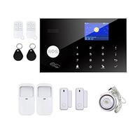 Kit di Alarme pour Maison sans Fil, G30 Tuya WiFi Système de sécurité d'alarme GSM Kit de mouvement du détecteur de mouvement Contrôle des applications de contrôle du système d'alarme sans fil(B)