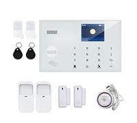 Kit di Alarme pour Maison sans Fil, G30 Tuya WiFi Système de sécurité d'alarme GSM Kit de mouvement du détecteur de mouvement Contrôle des applications de contrôle du système d'alarme sans fil(H)