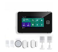 Kit di Alarme pour Maison sans Fil, G60b Système d'alarme de sécurité Tuya WiFi GSM Smart Home Antift Tempe Alarm Temperature Humidité Affichage de l'application Contrôle(C)