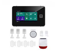 Kit di Alarme pour Maison sans Fil, G60B WiFi GSM Système d'alarme de sécurité cambrioleur à domicile Appliquer Détecteur de mouvement à distance(F)