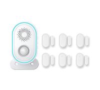 Kit di Alarme pour Maison sans Fil, P31 WiFi TUYA Home Security Doorbell Alarm System Smart Life Appliquer Bienvenue Bell Intelligent Home Door Bell Alarm Kits(P31-D)