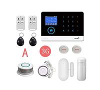 Kit di Alarme pour Maison sans Fil, Système d'alarme de sécurité intelligente WiFi 3G sans fil. LCD Interruption multi-langage du kit de capteur de clavier(3G-PG103-A.)