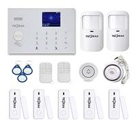 Kit di Alarme pour Maison sans Fil, TECPEAK Wi-FI/GSM Alarme avec sirène de sécurité fournit Un Moyen très Efficace pour protéger Votre Maison et Votre Bureau (A2)