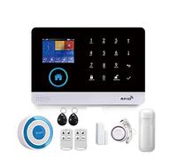 Kit di Alarme pour Maison sans Fil, Wifi Smart Home GSM Système d'alarme for la maison avec capteur de mouvement Sirène sans fil Vision nocturne IP Caméra Tuya(C-103.)