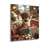 Kit Diamond Painting Adulte Enfant, Diamond Painting Animal Cerf, Ronde Diamant Peinture Diamant Adulte Kits, Kit Broderie Enfant pour Chambre Murale Decoration, Cadeau de Détente 90x120 cm L-765