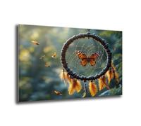Kit Diamond Painting Adulte Enfant, Diamond Painting Papillon Attrape-rêves, Ronde Diamant Peinture Diamant Adulte Kits, Kit Broderie Enfant pour Murale Decoration, Cadeau de Détente 70x95 cm L-767