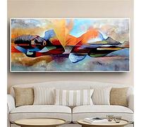 Kit Diamond Painting Art abstrait Peinture Diamant 5d Complet Enfant,Kit Broderie Diamant grand Format,Diamant Painting Art Creatif Adulte,Canevas Artisanat la Décoration Murale 50x100cm,20x40in