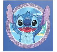 Kit Diamond Painting - CRYSTAL ART - Stitch - 18 x 18 cm - Activité DIY - Dès 8 Ans