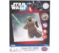 Kit Diamond Painting - Crystal Art - Yoda - 18 x 18 cm - Broderie Diamant - Création Originale