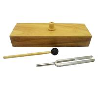 Kit Diapason Acoustique 256 Hz Avec Boîte De Résonance En Pin Et Batteur | Appareil de démonstration expérimentale de résonance acoustique physique