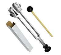 Kit diapason pour guérir - Instrument de de fréquence précis - Outil de diagnostic sensoriel en d'aluminium - diapason réglable avec marteau pour traitement du son