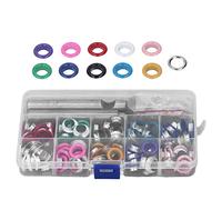 Kit d'œillets 120 pièces 10 mm Multicolore Couleurs riches Utilisation pour sacs