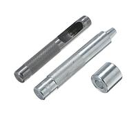 Kit d'œillets argentés avec œillets de 3/8 pouces de 10 mm de diamètre intérieur, 100 ensembles avec outils d'installation en acier robuste, y compris un marteau perforateur et