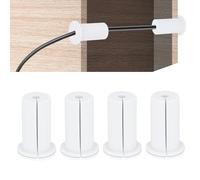 KIT D'ŒILLETS DE CÂBLE ETHERNET en Caoutchouc Passage Mural À Travers L'ORGANISATEUR 1 Pouce [Maison ET EXTÉRIEUR] (White)