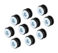 Kit d'œillets en caoutchouc 10 pièces, 10,7mm/0,42 pouces Kit d'outils d'œillets de moto remplacement de rondelle tampon en acier en caoutchouc de moto légère pour capot de carénage