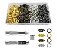 Kit d'œillets en métal avec boîte de rangement pour l'artisanat du cuir, chaussures, capuchons de ceinture, sac, kits d'outils à œillets