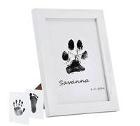 Kit d'impression de griffes de chien - Kit d'impression de pattes d'animaux de compagnie sans | Cadre d'empreinte de patte de chien Safee | Kit souvenir de famille | Kits d'empreintes de
