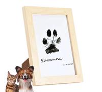 Kit d'impression de griffes de chien - Kit d'impression de pattes d'animaux de compagnie sans | Cadre d'empreinte de patte de chien Safee | Kit souvenir de famille | Kits d'empreintes de