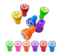 Kit D'impression PAT PAW - PP 3.5x2,5 Cm Coloré | Tampons De Tampon Pa?print, | Ensemble De Tampons À Imprimé De Patte De Chien 12x Sceau De Papeterie Drôle, Pour Les Activités D'appr